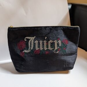 Juicy Couture Black Velvet Clutch Like New Condition